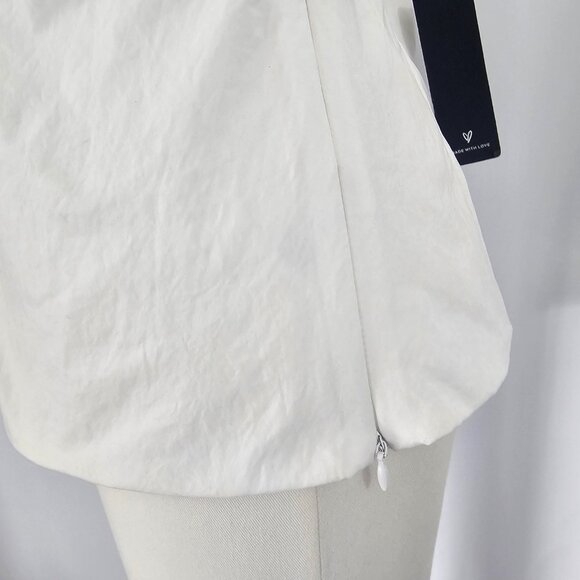 Lulus Women's White Tortoise Shell O Ring Cut Out Halter Top Size M NWTF - Picture 5 of 13